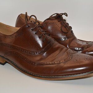 Masimo Men's Wingtip Brown Dress Shoes, Sz 11